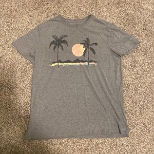 Goodfellow and Co. oversized palm tree print tee shirt